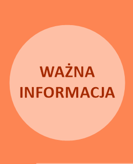 napis ważna informacja na pomarańczowym tle